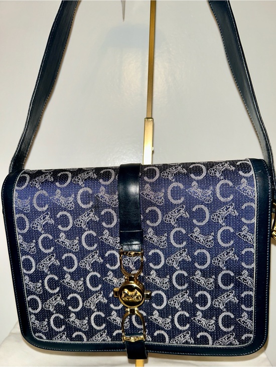 Celine C-Macadam Sulky Horse Carriage Shoulder Bag. Vintage!!!! COA included main image 11